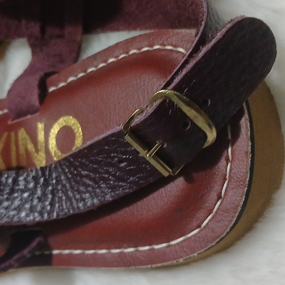🆕️Women Aubergine Leather Sandals By Kino - Picture 6 of 6